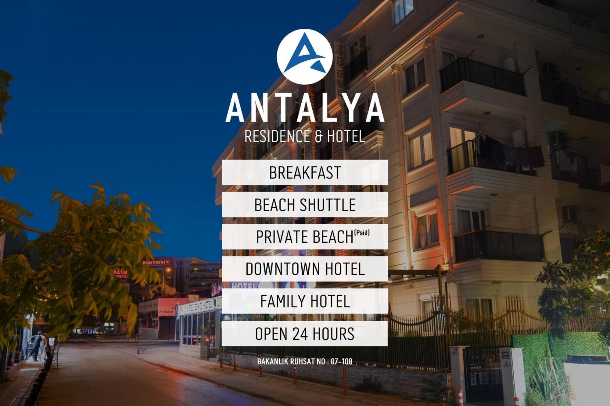 Antalya Residence Hotel Eksteriør billede